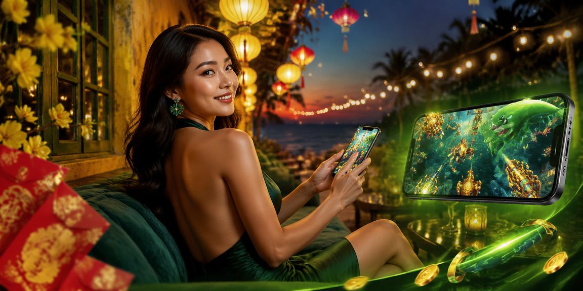 Game bắn cá phong cách Hội An với đèn lồng truyền thống